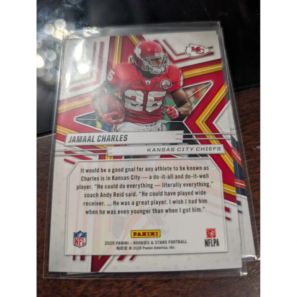 2025 Panini Rookies & Stars Jamaal Charles Kansas City Chiefs Football Card